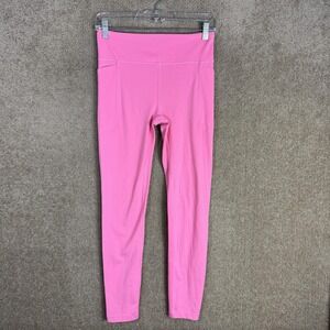 Athleta‎ Girl Leggings Youth XXL 16 Pink High Rise Stash Your Treasures Pockets